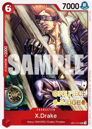 X.Drake (Judge Pack Vol. 7) (OP11-017) - One Piece Promotion Cards Foil - Card Brawlers
