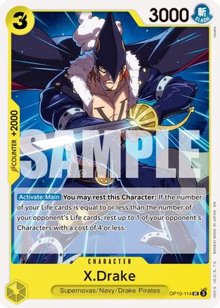 X.Drake (Reprint) (OP10-114) - Premium Booster -The Best- Vol. 2 - Card Brawlers