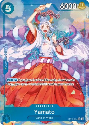 Yamato (Alternate Art) (OP13-054) - Carrying On His Will Foil - Card Brawlers