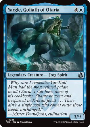 Yargle, Goliath of Otaria (FRA-225) - Reality Fracture Foil - Card Brawlers
