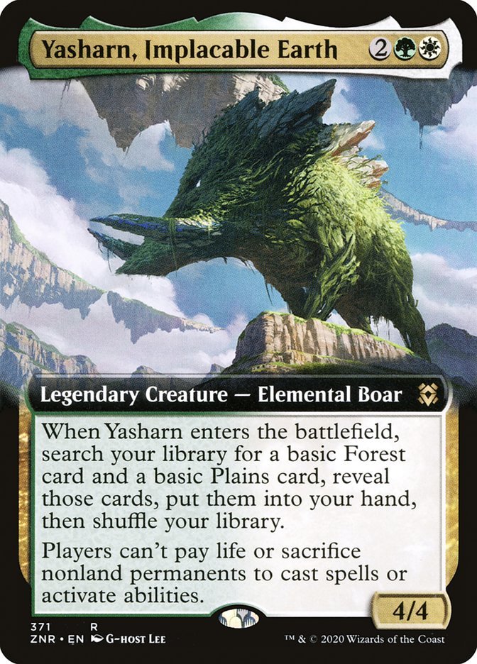 Yasharn, Implacable Earth (Extended Art) [Zendikar Rising] - Card Brawlers