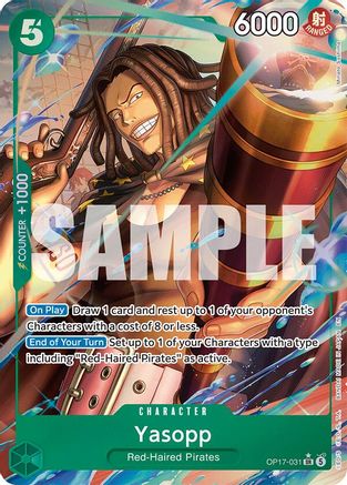 Yasopp (Alternate Art) (OP17-031) - The World's Strongest Warriors Foil - Card Brawlers