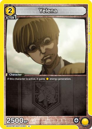 Yelena (UEX07BT/AOT-2-001) - UEX07BT Attack on Titan Vol 2 - Card Brawlers