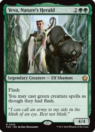 Yeva, Nature's Herald (FDC-242) - Commander: Foundations - Card Brawlers