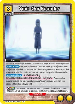 Ymir, Our Founder (UEX07BT/AOT-2-031) - UEX07BT Attack on Titan Vol 2 Foil - Card Brawlers