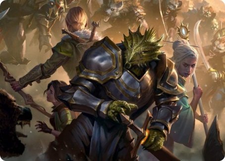 You Come to the Gnoll Camp Art Card [Dungeons & Dragons: Adventures in the Forgotten Realms Art Series] - Card Brawlers