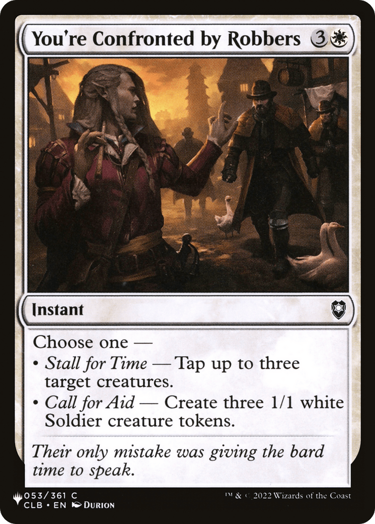You're Confronted by Robbers [The List] - Card Brawlers