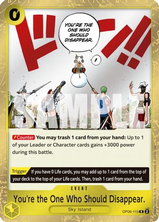 You're the One Who Should Disappear (Reprint) (OP06-115) - Premium Booster -The Best- Vol. 2 Foil - Card Brawlers