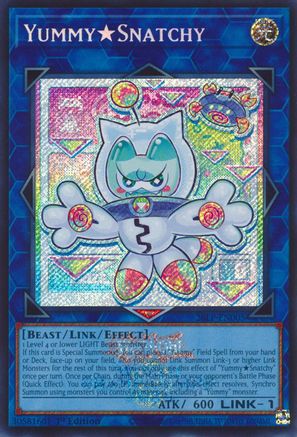 YummySnatchy (Emblazoned Secret Rare) (26LP-EN005) - Limited Pack World Championship 2026 1st Edition - Card Brawlers