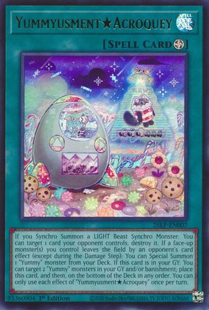 YummyusmentAcroquey (26LP-EN007) - Limited Pack World Championship 2026 1st Edition - Card Brawlers
