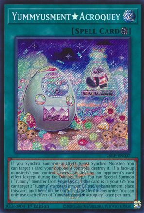 YummyusmentAcroquey (Emblazoned Secret Rare) (26LP-EN007) - Limited Pack World Championship 2026 1st Edition - Card Brawlers