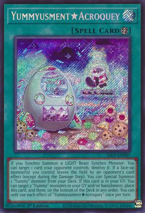 YummyusmentAcroquey (Secret Rare) (26LP-EN007) - Limited Pack World Championship 2026 1st Edition - Card Brawlers