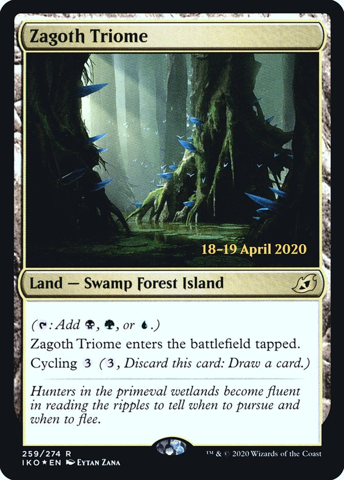 Zagoth Triome [Ikoria: Lair of Behemoths Prerelease Promos] - Card Brawlers