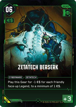 Zetatech Berserk (096) - Welcome to Night City Retail - Card Brawlers
