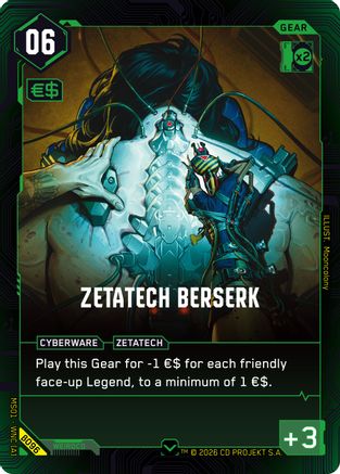 Zetatech Berserk (B096) - Welcome to Night City Beta - Card Brawlers