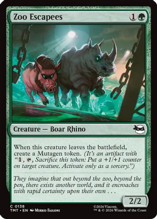 Zoo Escapees (TMT-138) - Teenage Mutant Ninja Turtles - Card Brawlers