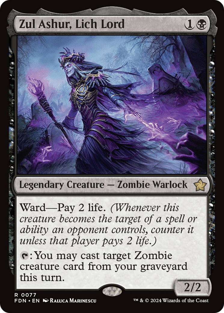 Zul Ashur, Lich Lord [Foundations] - Card Brawlers
