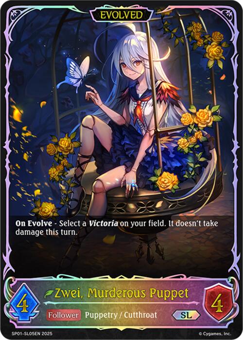 Zwei, Murderous Puppet (Evolved) (SL) (SP01 - SL05EN) [Seaside Memories] - Card Brawlers