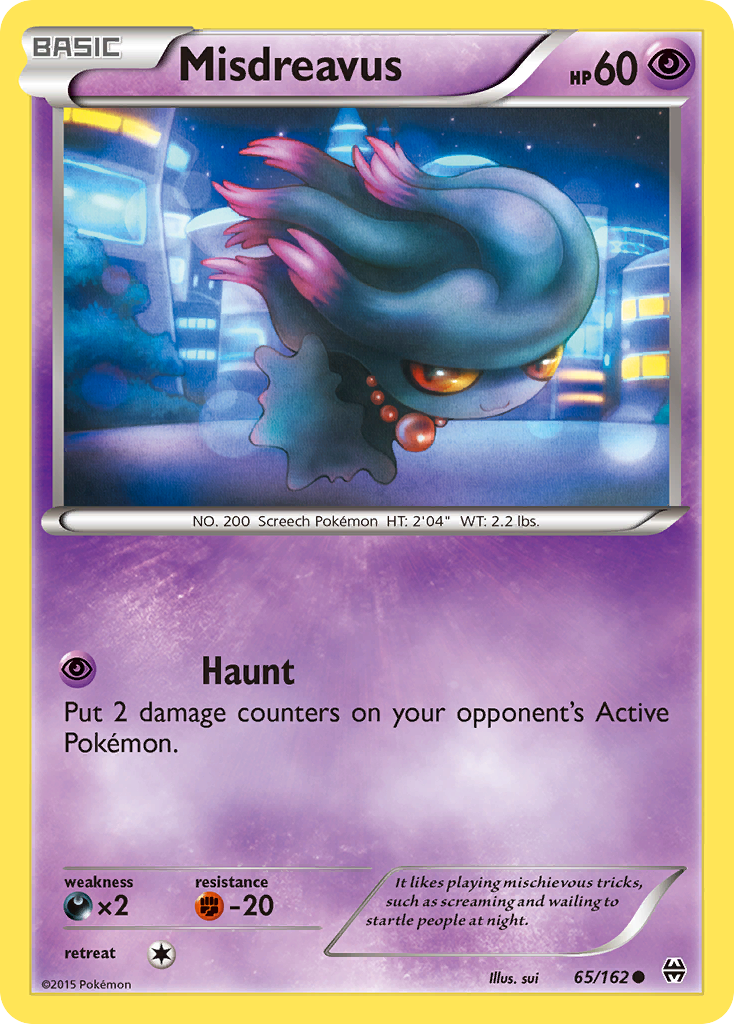 Misdreavus (65/162) [XY: BREAKthrough] - Card Brawlers | Quebec | Canada | Yu-Gi-Oh!
