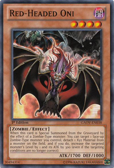 Red-Headed Oni [GAOV-EN038] Common - Card Brawlers | Quebec | Canada | Yu-Gi-Oh!