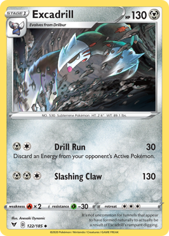 Excadrill (122/185) [Sword & Shield: Vivid Voltage] - Card Brawlers | Quebec | Canada | Yu-Gi-Oh!