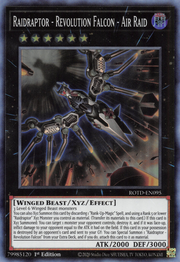 Raidraptor - Revolution Falcon - Air Raid [ROTD-EN095] Super Rare - Card Brawlers | Quebec | Canada | Yu-Gi-Oh!