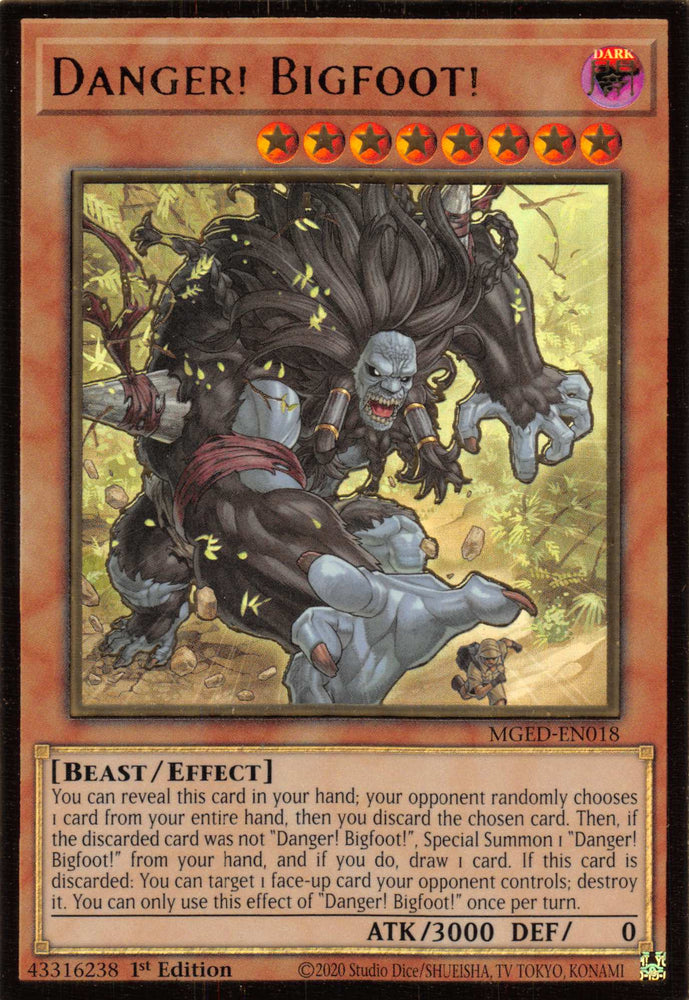 Danger! Bigfoot! [MGED-EN018] Gold Rare - Card Brawlers | Quebec | Canada | Yu-Gi-Oh!