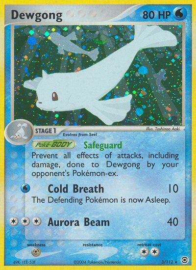 Dewgong (3/112) [EX: FireRed & LeafGreen] - Card Brawlers | Quebec | Canada | Yu-Gi-Oh!