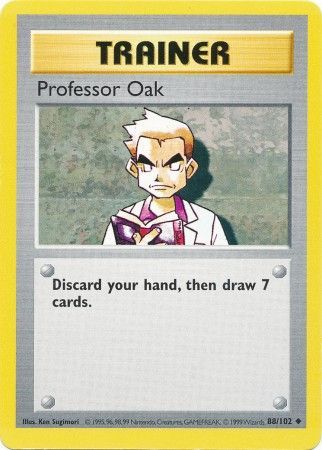 Professor Oak (88/102) [Base Set Shadowless Unlimited] - Card Brawlers | Quebec | Canada | Yu-Gi-Oh!