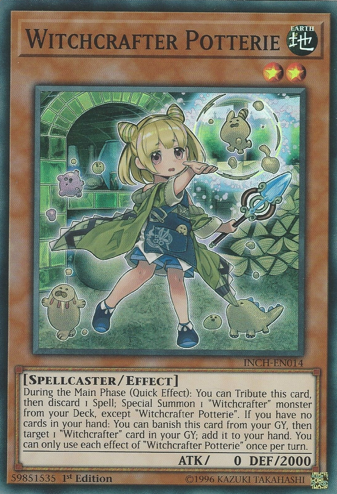 Witchcrafter Potterie [INCH-EN014] Super Rare - Card Brawlers | Quebec | Canada | Yu-Gi-Oh!