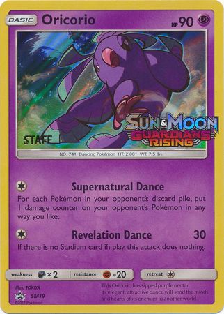 Oricorio (SM19) (Staff Prerelease Promo) [Sun & Moon: Black Star Promos] - Card Brawlers | Quebec | Canada | Yu-Gi-Oh!