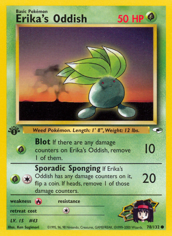 Erika's Oddish (78/132) [Gym Heroes 1st Edition] - Card Brawlers | Quebec | Canada | Yu-Gi-Oh!