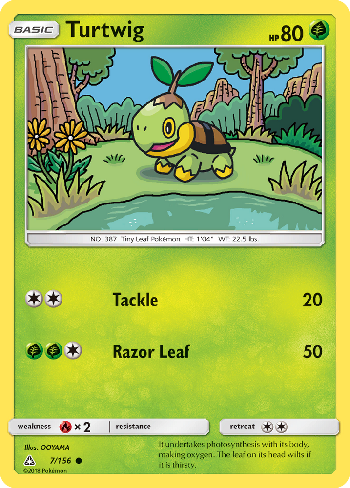 Turtwig (7/156) [Sun & Moon: Ultra Prism] - Card Brawlers | Quebec | Canada | Yu-Gi-Oh!