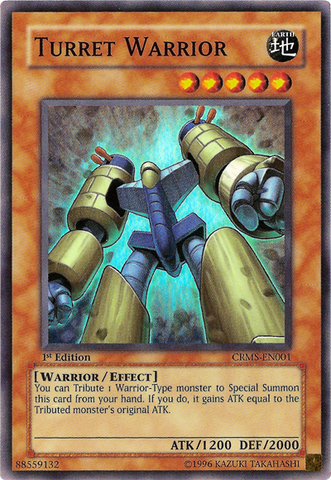 Turret Warrior [CRMS-EN001] Super Rare - Card Brawlers | Quebec | Canada | Yu-Gi-Oh!