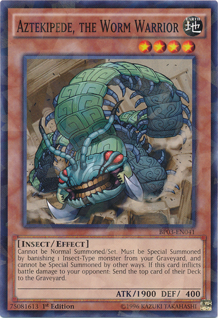 Aztekipede, the Worm Warrior [BP03-EN041] Shatterfoil Rare - Card Brawlers | Quebec | Canada | Yu-Gi-Oh!