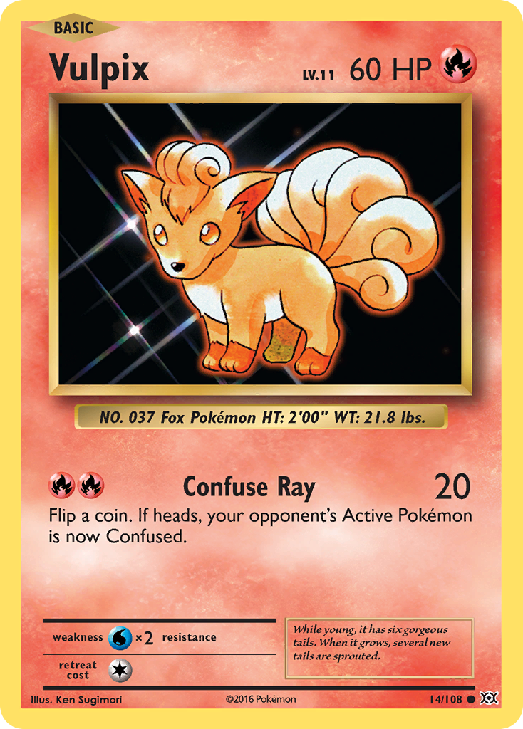 Vulpix (14/108) [XY: Evolutions] - Card Brawlers | Quebec | Canada | Yu-Gi-Oh!