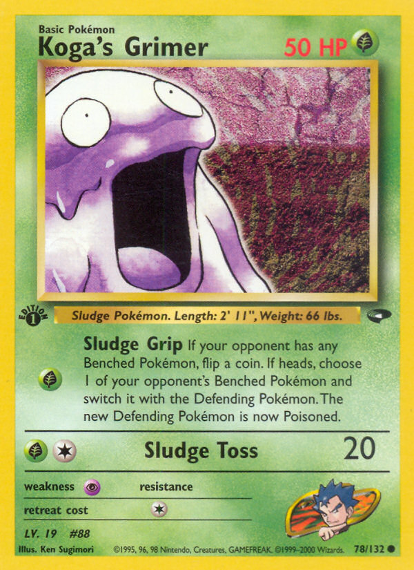 Koga's Grimer (78/132) [Gym Challenge 1st Edition] - Card Brawlers | Quebec | Canada | Yu-Gi-Oh!