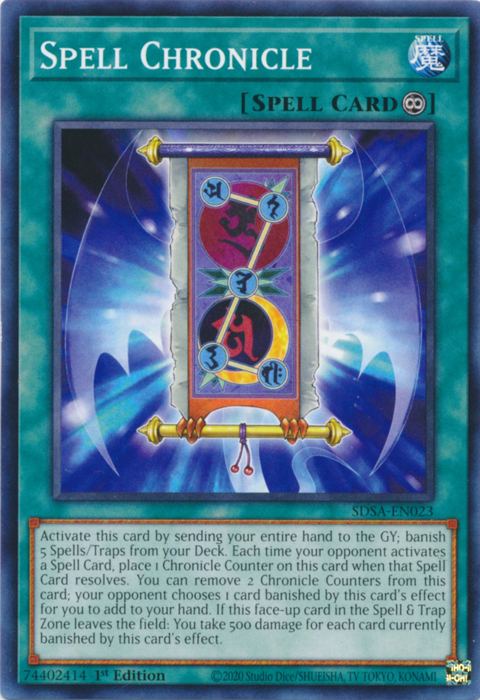 Spell Chronicle [SDSA-EN023] Common - Card Brawlers | Quebec | Canada | Yu-Gi-Oh!