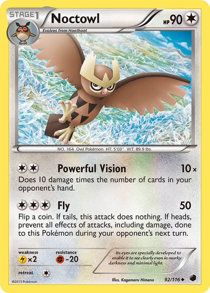 Noctowl (92/116) [Black & White: Plasma Freeze] - Card Brawlers | Quebec | Canada | Yu-Gi-Oh!