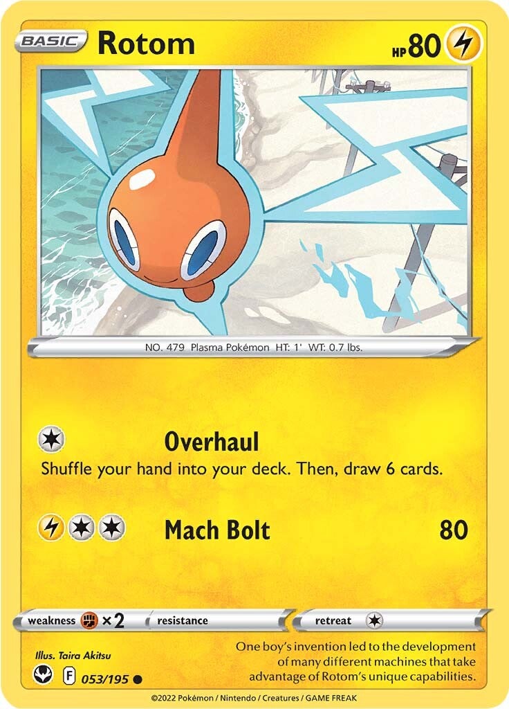 Rotom (053/195) [Sword & Shield: Silver Tempest] - Card Brawlers | Quebec | Canada | Yu-Gi-Oh!