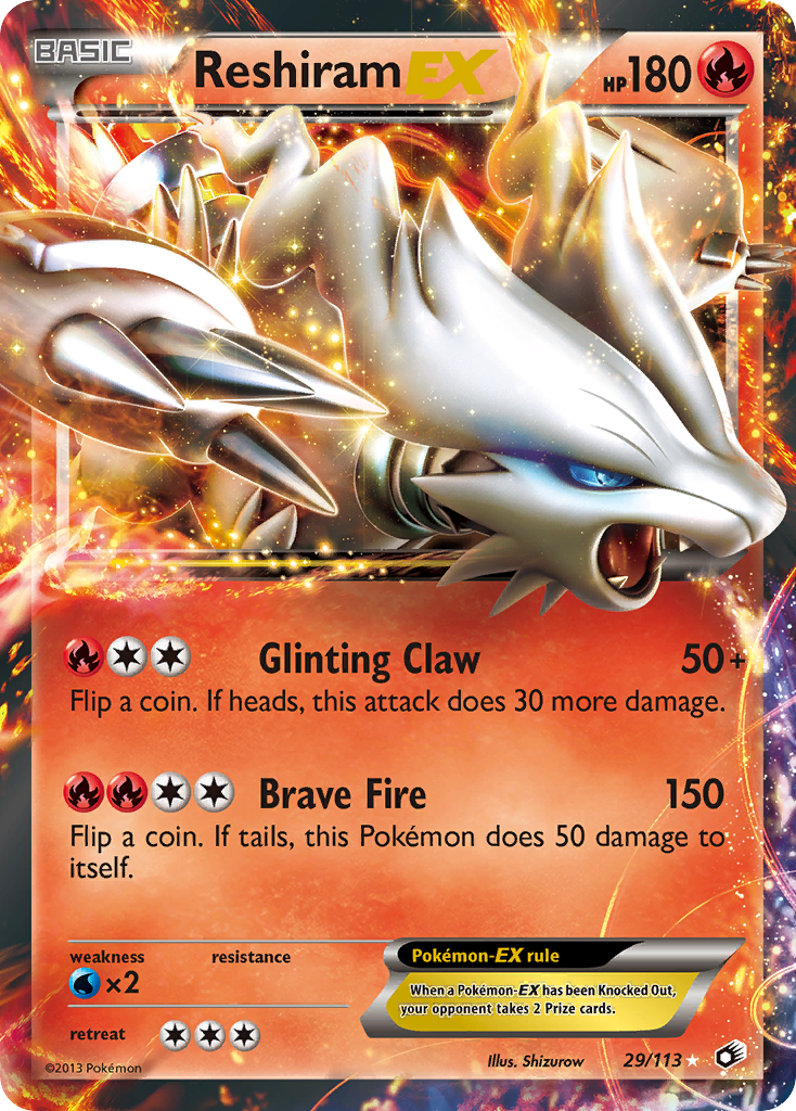Reshiram EX (29/113) [Black & White: Legendary Treasures] - Card Brawlers | Quebec | Canada | Yu-Gi-Oh!