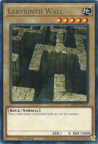 Labyrinth Wall [MAZE-EN031] Rare - Card Brawlers | Quebec | Canada | Yu-Gi-Oh!