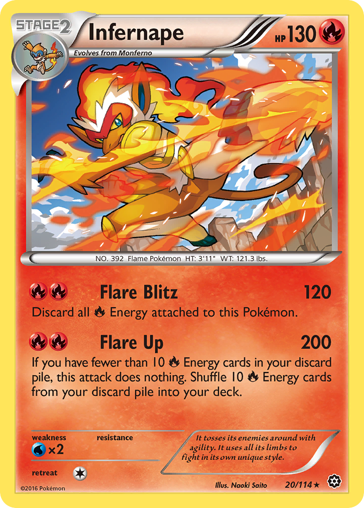 Infernape (20/114) [XY: Steam Siege] - Card Brawlers | Quebec | Canada | Yu-Gi-Oh!