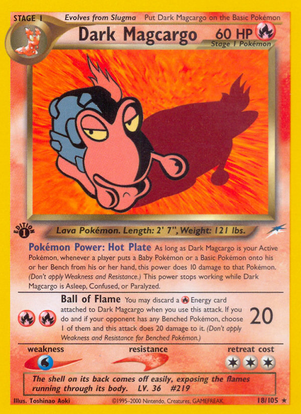 Dark Magcargo (18/105) [Neo Destiny 1st Edition] - Card Brawlers | Quebec | Canada | Yu-Gi-Oh!
