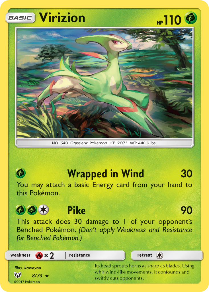 Virizion (8/73) [Sun & Moon: Shining Legends] - Card Brawlers | Quebec | Canada | Yu-Gi-Oh!