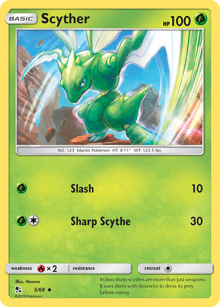 Scyther (5/68) [Sun & Moon: Hidden Fates] - Card Brawlers | Quebec | Canada | Yu-Gi-Oh!