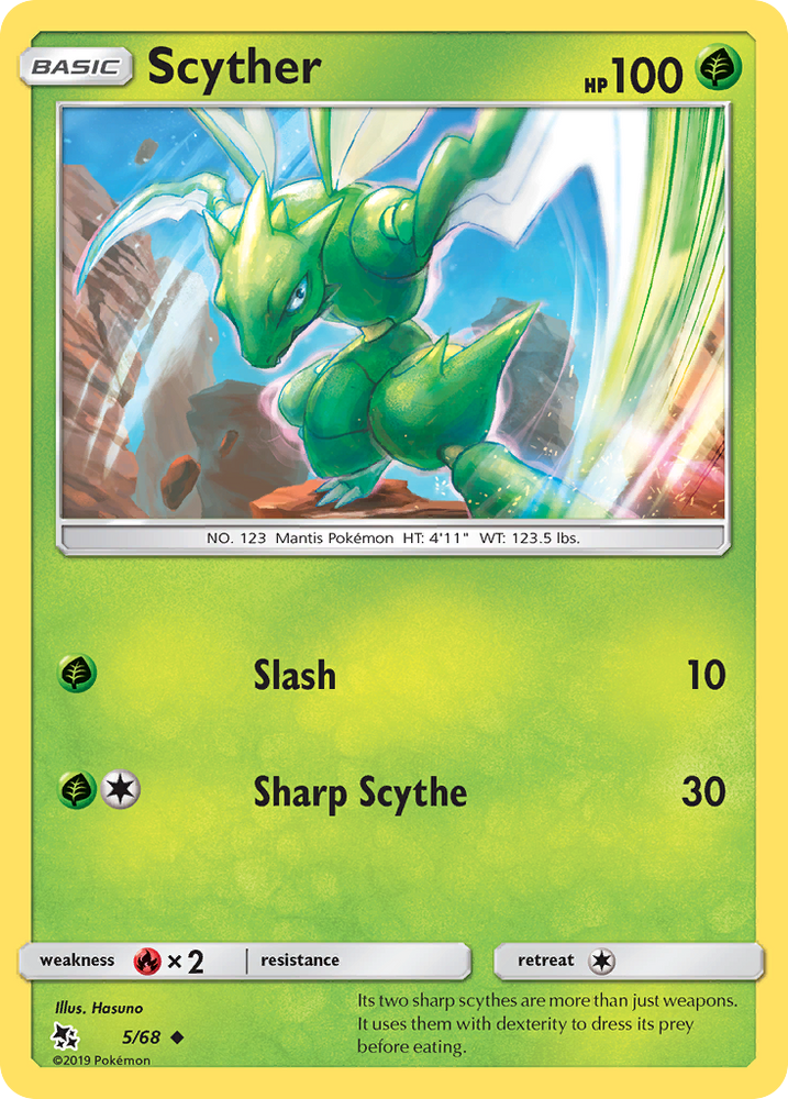 Scyther (5/68) [Sun & Moon: Hidden Fates] - Card Brawlers | Quebec | Canada | Yu-Gi-Oh!