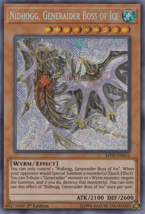 Nidhogg, Generaider Boss of Ice [MYFI-EN031] Secret Rare - Card Brawlers | Quebec | Canada | Yu-Gi-Oh!