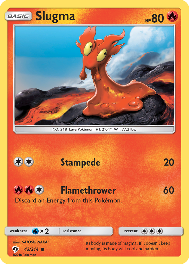 Slugma (43/214) [Sun & Moon: Lost Thunder] - Card Brawlers | Quebec | Canada | Yu-Gi-Oh!
