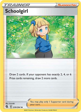Schoolgirl (239/264) [Sword & Shield: Fusion Strike] - Card Brawlers | Quebec | Canada | Yu-Gi-Oh!